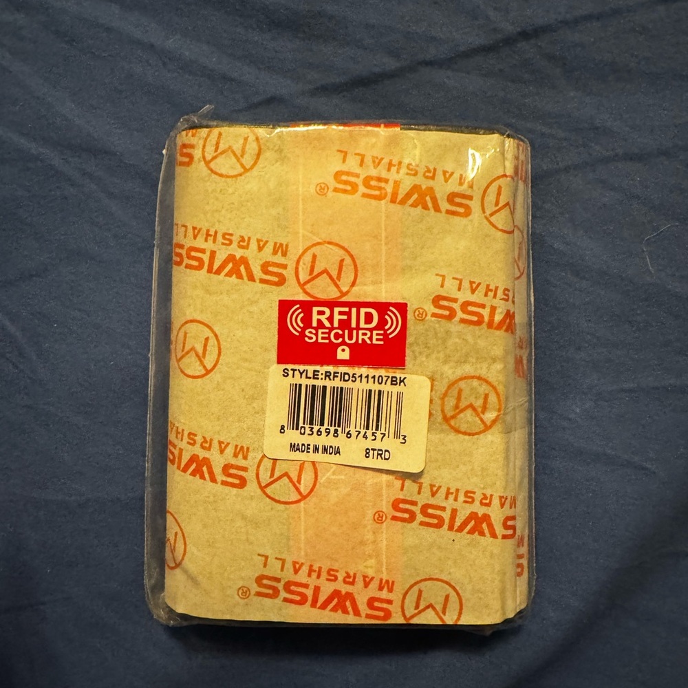 Swiss Tech Cream and Red Wallet Sleek Design
